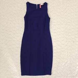Eight Sixty A Pea In The Pod Maternity Blue Sleeveless Bodycon Dress